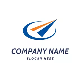 Airline Logo Paper Plane and Airline logo design