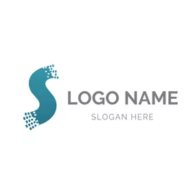 Letter Logo Particle and Letter S logo design