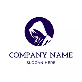 Outline Logo Person Emotion Sad Outline logo design