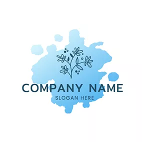 Logótipo De Aguarela Pigment Paint Gradient Watercolor logo design