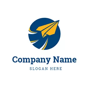 Earth Logo Plane Abstract Earth and Express logo design