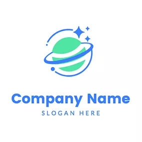Planet Logo Planet Circle Star Galaxy logo design