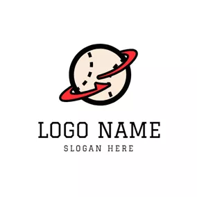 Orbit Logo Planetary Orbit and Baseball logo design