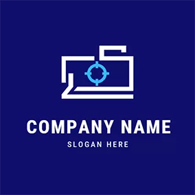 Zoom Logo Polaroid Camera Lens Focus logo design