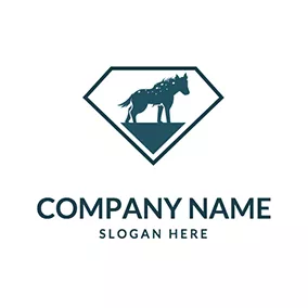 多邊形 Logo Polygon Hyena Logo logo design