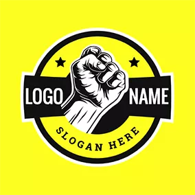 Fight Logo Powerful Punch Logo logo design