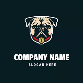 Pug Logo Pug Head logo design