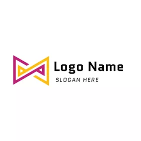 Unendlich Logo Purple and Yellow Infinity logo design