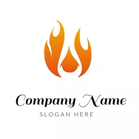 Abstract Logo Raging Fire Logo logo design