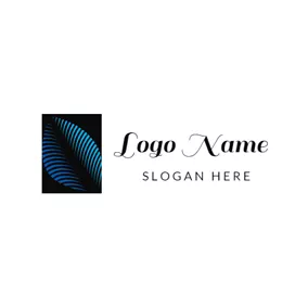 Nature Logo Rectangle and Beautiful Nature Leaf logo design