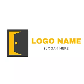 Gate Logo Rectangle and Open Gate logo design