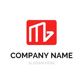 Mb Logo Rectangle Paper Folding M and B logo design