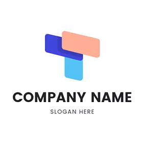 Tt Logo Rectangle Reflection Letter T T logo design