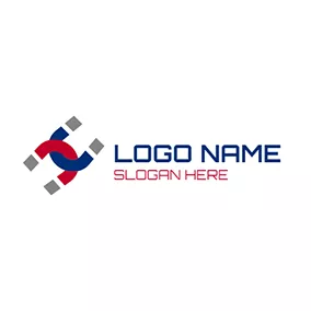 Magnet Logo Red and Blue Magnet logo design