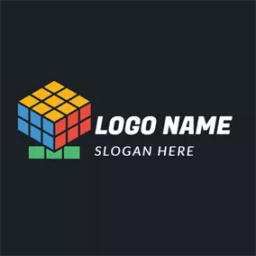 Gaming - Red & Orange Magic Cube logo design