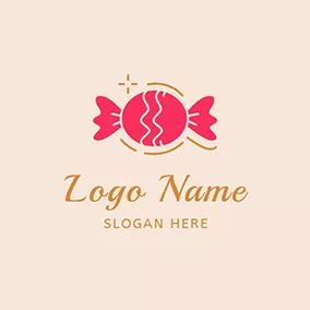 Süßigkeiten Logo Red and White Sugar logo design
