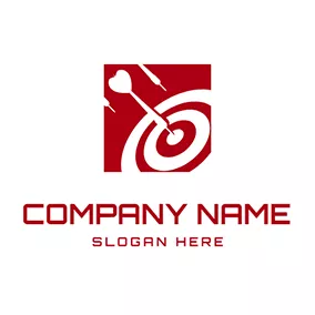 愛Logo Red Dart and Arrow Of Love logo design