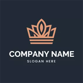 Monarch Logo Red Elegant Royal Crown logo design