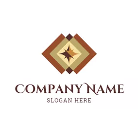 Retro Logo Retro Floor Tile Icon logo design