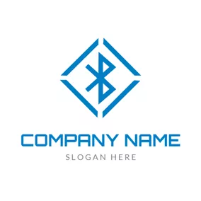 Bluetooth Logo Rhombus and Simple Bluetooth logo design