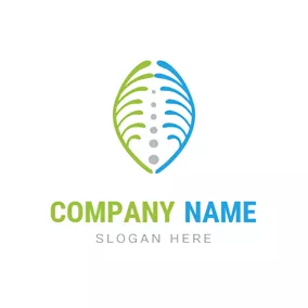 Spine Logo Rib and Spine Icon logo design
