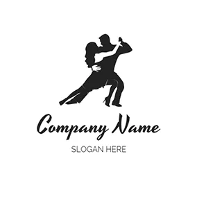 Silhouette Logo Salsa Silhouette logo design