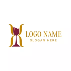 代碼logo Sand Clock and Code Icon logo design