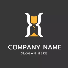 Sand Logo Sand Clock and Code logo design