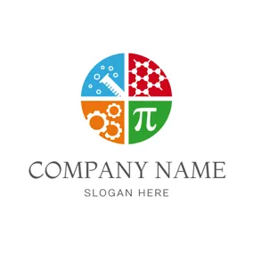 STEM Logo Science and Math Symbol logo design