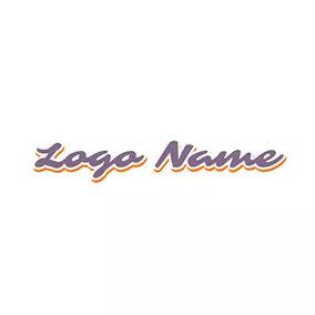 Random Logo Scratchy and Italic Font Style logo design