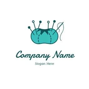 工芸品 ロゴ Sewing Kit and Craft logo design