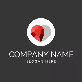Crystal Logo Shape and Beautiful Ruby logo design
