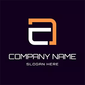 Ca Logo Shape Simple Abstract Letter C A logo design