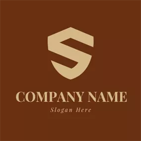 Letter Logo Shield and Letter S logo design