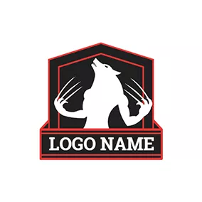 Wolverine Logo Shield Banner Sharp Claw Wolverine logo design