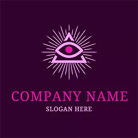 Eye Logo Shiny Triangle Eye Alchemy Logo logo design