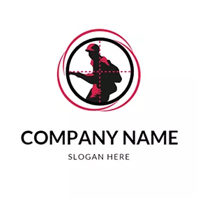 Pubg Logo Shooting Target Logo logo design