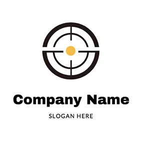 Shooting Logo Sighting Telescope Logo logo design
