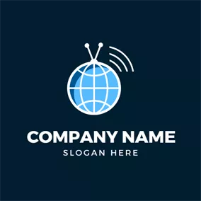 Logótipo Notícias Signal Earth and News logo design