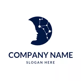 Virgo Logo Silhouette Nymph Virgo Cluster logo design