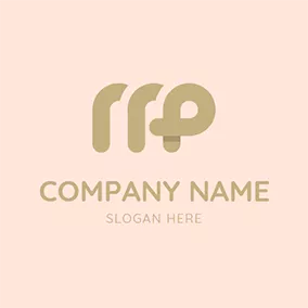 Mp Logo Simple Abstract Letter M P logo design