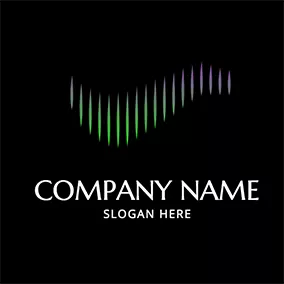 Light Logo Simple Abstract Light Aurora logo design