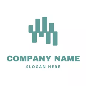 Shape Logo Simple Abstract Shape Waterfall logo design