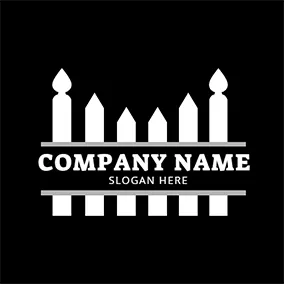 Fence Logo Simple and Abstract Fence logo design