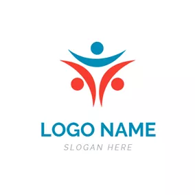 Non-profit Logo Simple and Abstract Person logo design