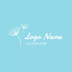 Dandelion Logo Simple and Elegant Dandelion logo design