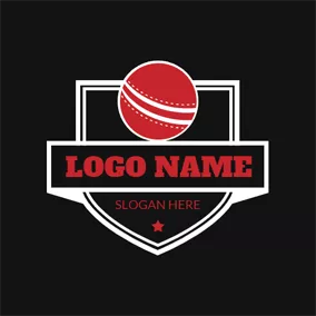 Club Logo Simple Badge and Cricket logo design