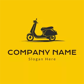 Scooter Logo Simple Black Scooter logo design