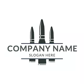 Bullet Logo Simple Bullet Outline logo design