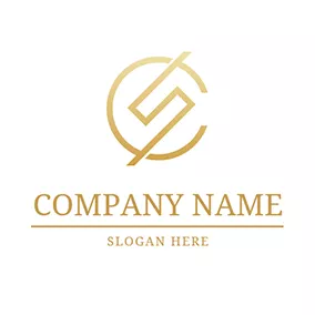 Sc Logo Simple Circle and Letter C S logo design